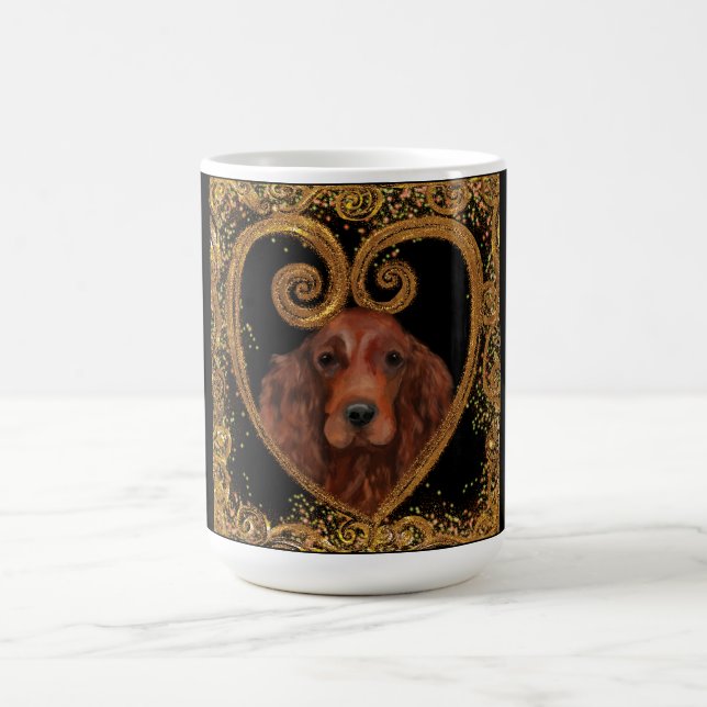 TAZA DE CAFÉ  SETTER IRLANDÉS (Centro)