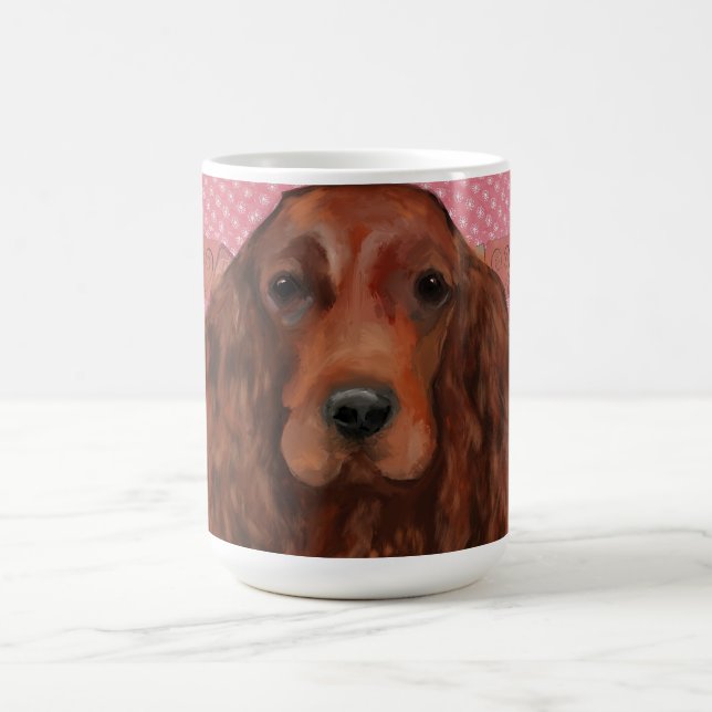 Taza De Café Setter Rojo Irlandés       (Centro)
