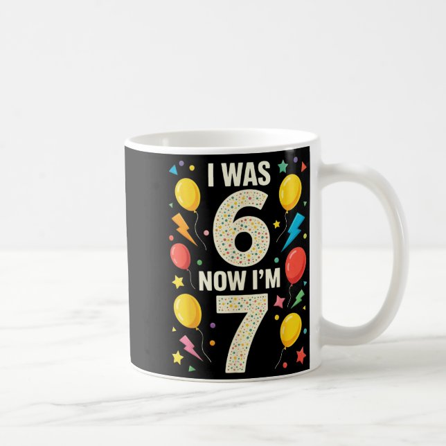 Taza De Café Seven Year Old Birthday 7 Year Old For Kids Girls  (Derecha)