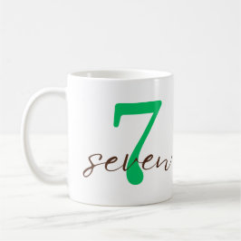 Taza De Café Seventh Year with Personalization