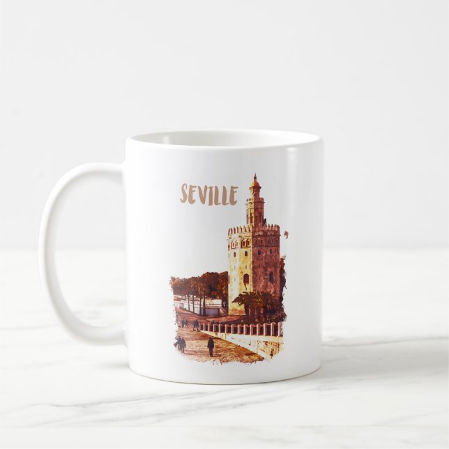 Taza De Café Sevilla España Andalucía Travel (Izquierda)