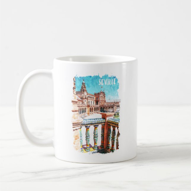 Taza De Café Sevilla España Arquitectura Acuática (Izquierda)