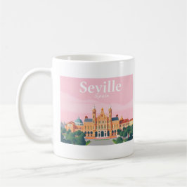 Taza De Café Sevilla España Plaza de España Pastel Viaje