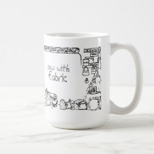 Taza De Café Sew Con Tejido