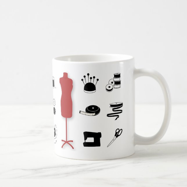 Taza De Café Sew Right Mug para artistas de tela (Derecha)