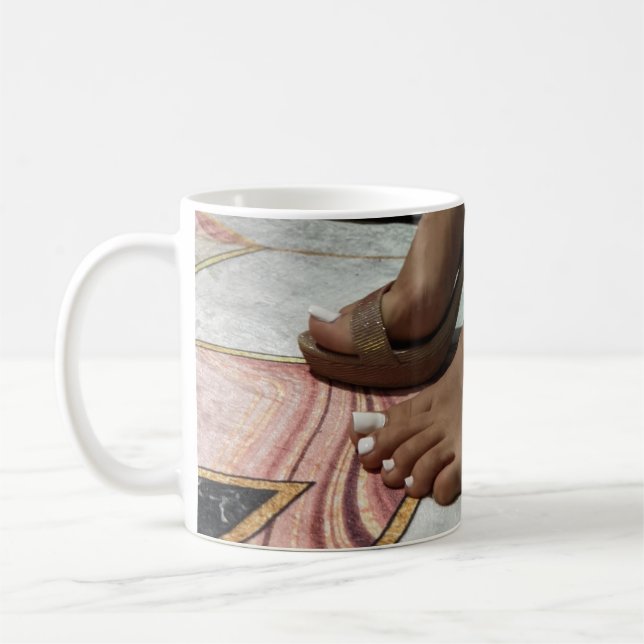 Taza De Café Sexo pies mug (Izquierda)