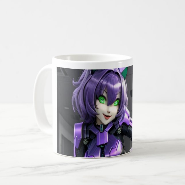 Taza De Café Sexy anime catgirl (Anverso izquierdo)