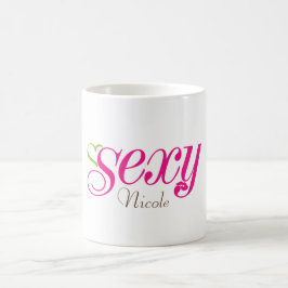 Taza De Café Sexy (SU NOMBRE)