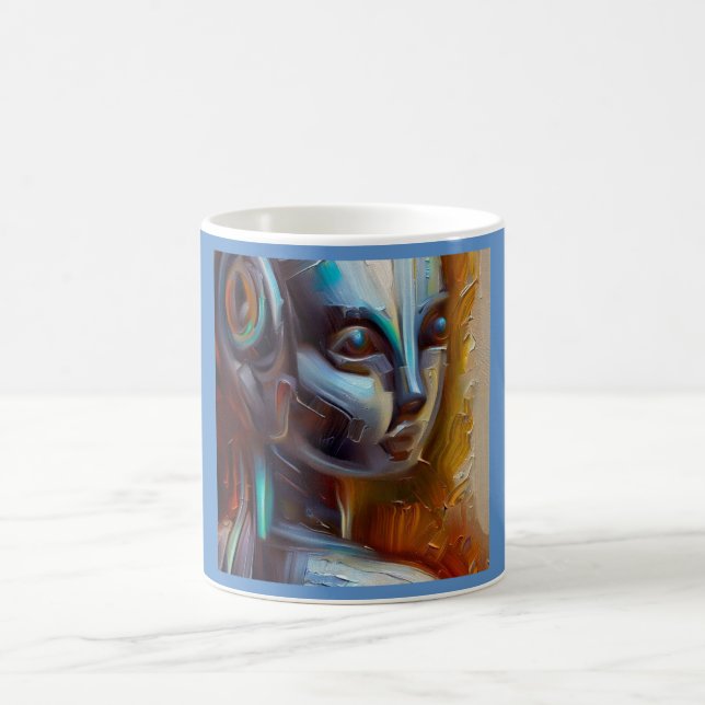 Taza De Café SF - Héroe de Inteligencia Artificial 3 (Centro)