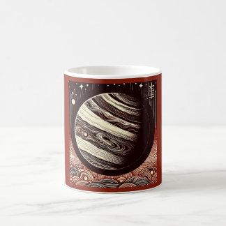 Taza De Café SF Jupiter Woodcut 2