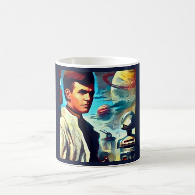 Taza De Café SF Pulp Magazine Cover Style 2 (Centro)