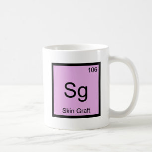 Taza De Café Sg - Química de Injerto de Piel Símbolo del Elemen