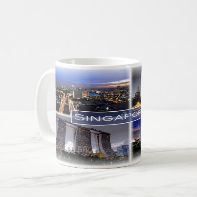 Taza De Café SG Singapur - (Anverso izquierdo)