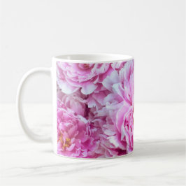 Taza De Café Shabby Chic Pink Pastel Pink Peonies