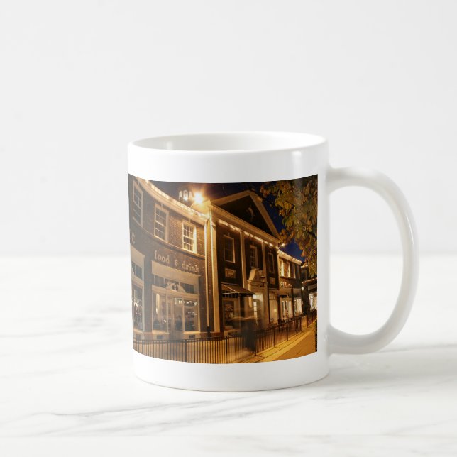Taza De Café Shaker Square en la noche - 1 (Derecha)