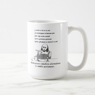 Taza De Café Shakespeare considera a los límerick