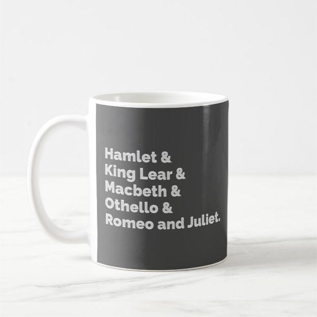 Taza De Café Shakespeare Plays I (Izquierda)