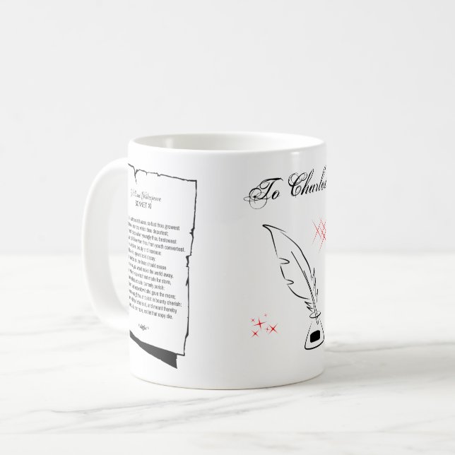 Taza De Café Shakespeare Sonnet 11 (Anverso izquierdo)