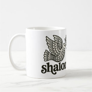 Taza De Café Shalom Paloma Paz Tierra
