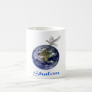 Taza De Café Shalom Peace Dove