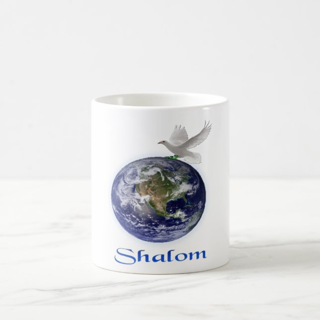 Taza De Café Shalom Peace Dove (Centro)