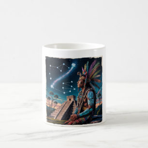 Taza De Café Shaman maya Stargazer Mug   Guerrero de la selva