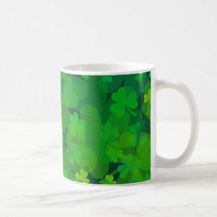 Taza De Café Shamrock afortunado - Clovers por todas partes