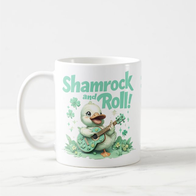 Taza De Café Shamrock and Roll" Duckling (Izquierda)