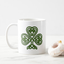 Taza De Café Shamrock celta - Día de St Patricks