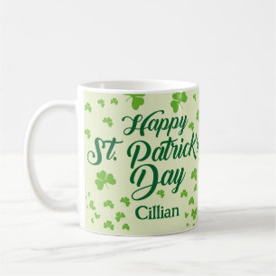 Taza De Café shamrock día de los patriotas felices