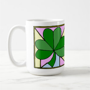 TAZA DE CAFÉ SHAMROCK IRLANDÉS -MUG DE CAFÉ DEL DÍA DE SAN PATR