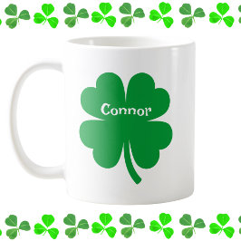 Taza De Café Shamrock personalizado del Día de San Patricio