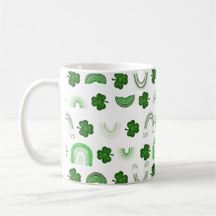 Taza De Café Shamrock Rainbows Café Mug