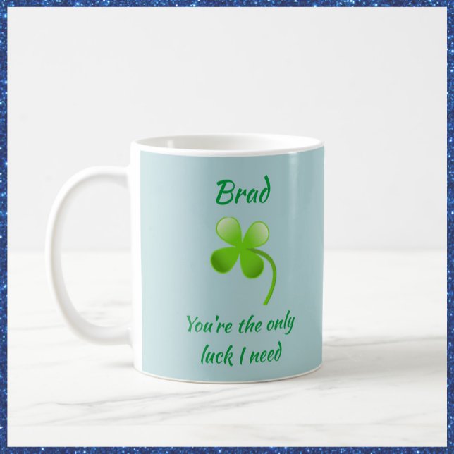 Taza De Café Shamrock romántico y presupuesto por suerte (Subido por el creador)