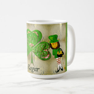 Taza De Café Shamrock St. Patrick's Leprechaun
