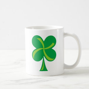 Taza De Café Shamrock verde