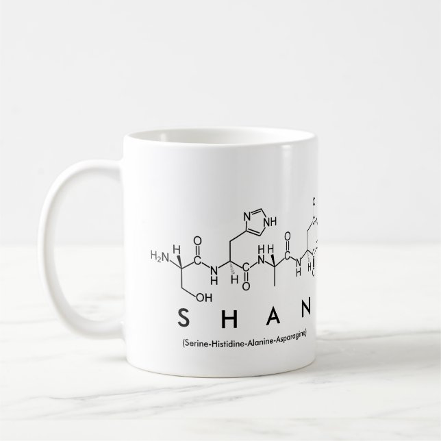 Taza De Café Shan peptide nombre mug (Izquierda)
