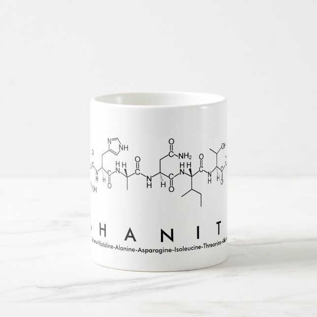 Taza De Café Shanita peptide nombre mug (Centro)