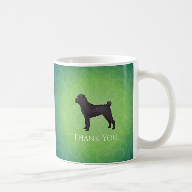 Taza De Café Shar Pei Gracias Diseño (Derecha)