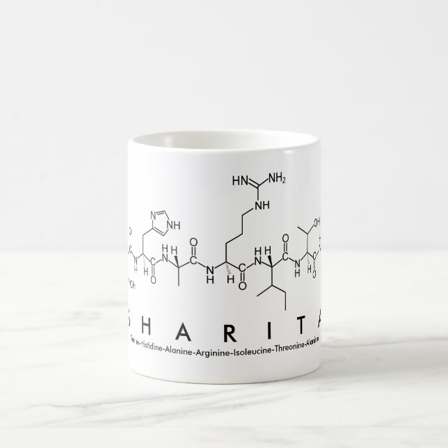 Taza De Café Sharita peptide name mug (Centro)