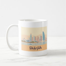 Taza De Café Sharjah EAU Viaje Pastel