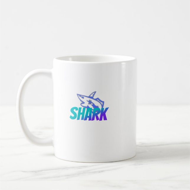 Taza De Café Shark  | Bold Ocean Predator Design for Gym & Gift (Izquierda)