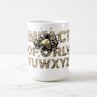 Taza De Café Shattered Rock Text Urban Grunge Art