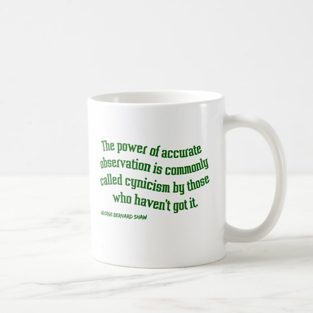 Taza De Café Shaw en cinismo (Derecha)