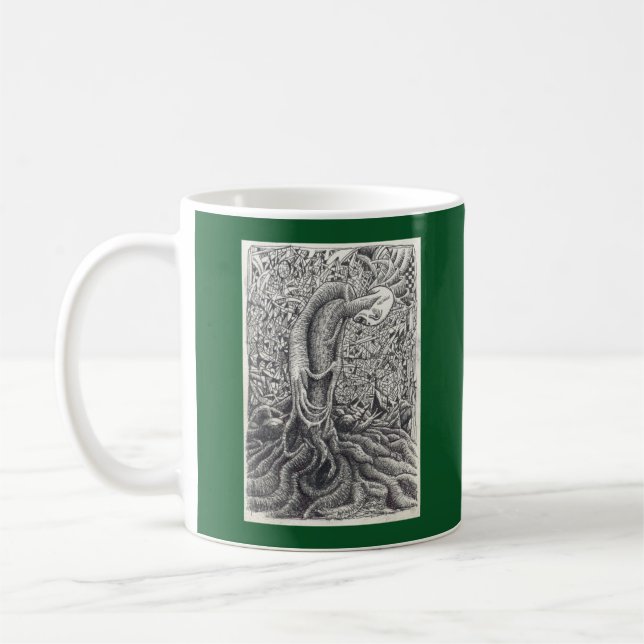 Taza De Café Shayol, dibujo de tinta (Izquierda)