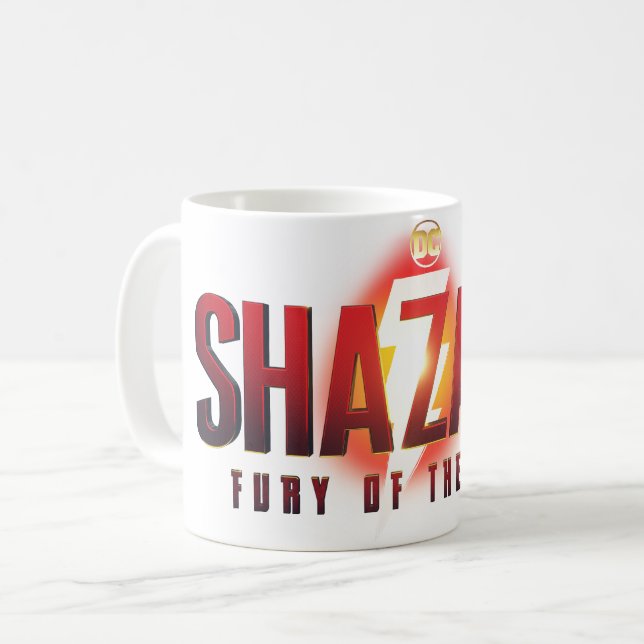 Taza De Café ¡SHAZAM! Furia de los dioses | Logo de Furia de lo (Anverso izquierdo)