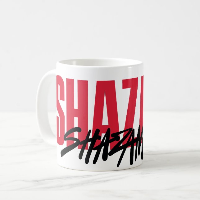 Taza De Café ¡SHAZAM! Furia de los dioses | Logo de los tornill (Anverso izquierdo)