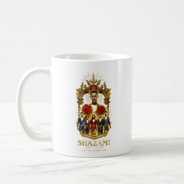 Taza De Café ¡SHAZAM! Furia de los dioses | Marco humedal de SH (Izquierda)