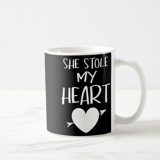 Taza De Café She Stole My Heart Valentines Day Matching Couples (Derecha)