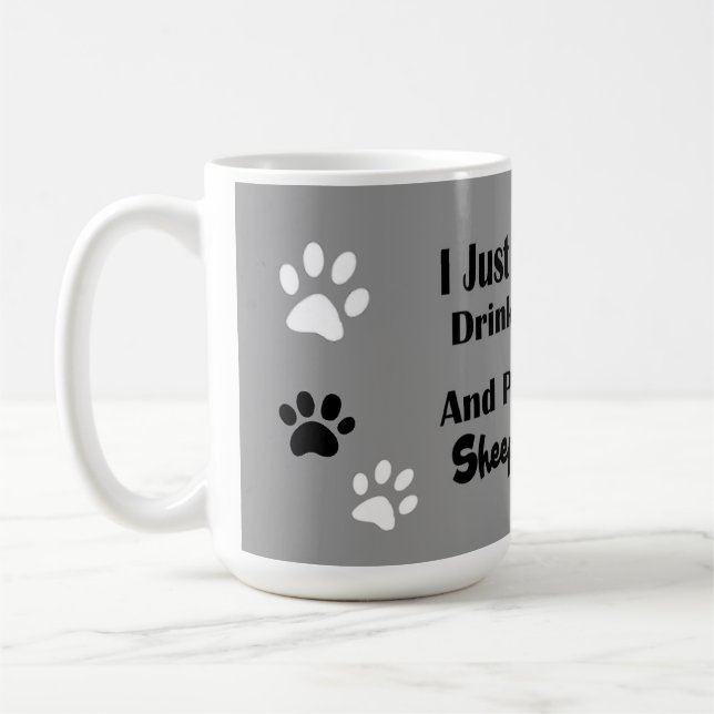 Taza De Café Sheepadoodle Coffee Mug (Izquierda)